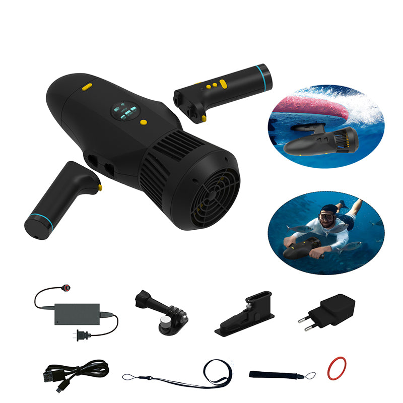 Waterproof Detachable Battery Underwater Scooter Booster, Suitable for Diving, Snorkeling, and Sea Exploration, Dual Engine Adult and Children's Water Sports Thruster