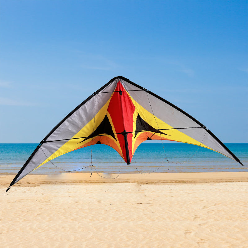 Double Line Triangular Kite Professional Level Sports Stunt Kite Beach Park Performance Kite Easy To Fly Suitable For Adults