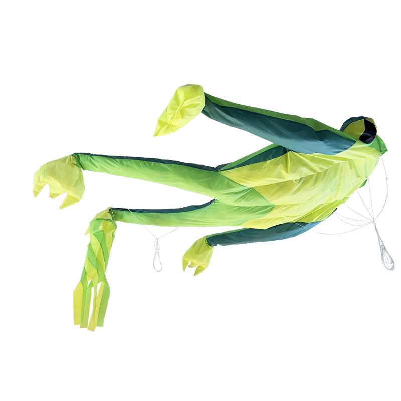 Easy To Fly Large Frog Soft Bodied Kite 3D Animal Kite, Beach Lawn Kite, With Handle And Kite String