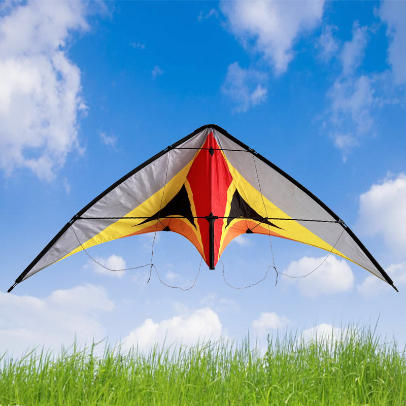 Double Line Triangular Kite Professional Level Sports Stunt Kite Beach Park Performance Kite Easy To Fly Suitable For Adults