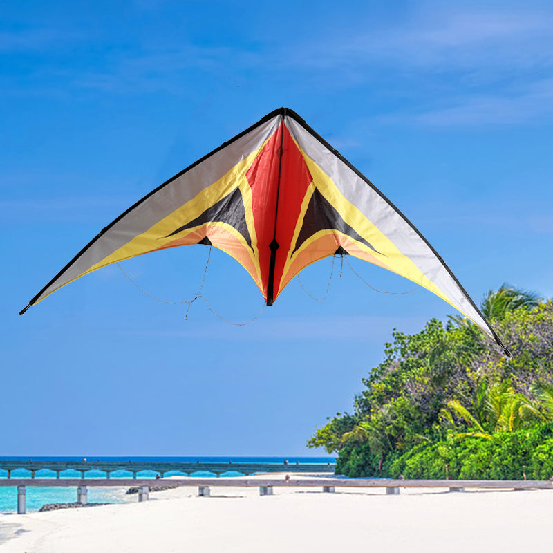 Double Line Triangular Kite Professional Level Sports Stunt Kite Beach Park Performance Kite Easy To Fly Suitable For Adults