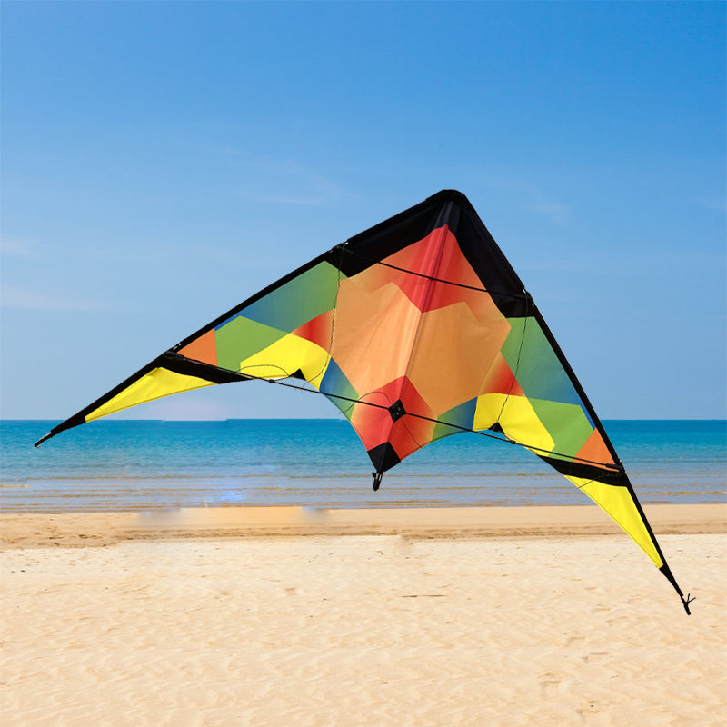 New Double Line Trick Kite Adult Outdoor Sports Kite Seaside Lawn Fun Kite with Kite Thread and Handle