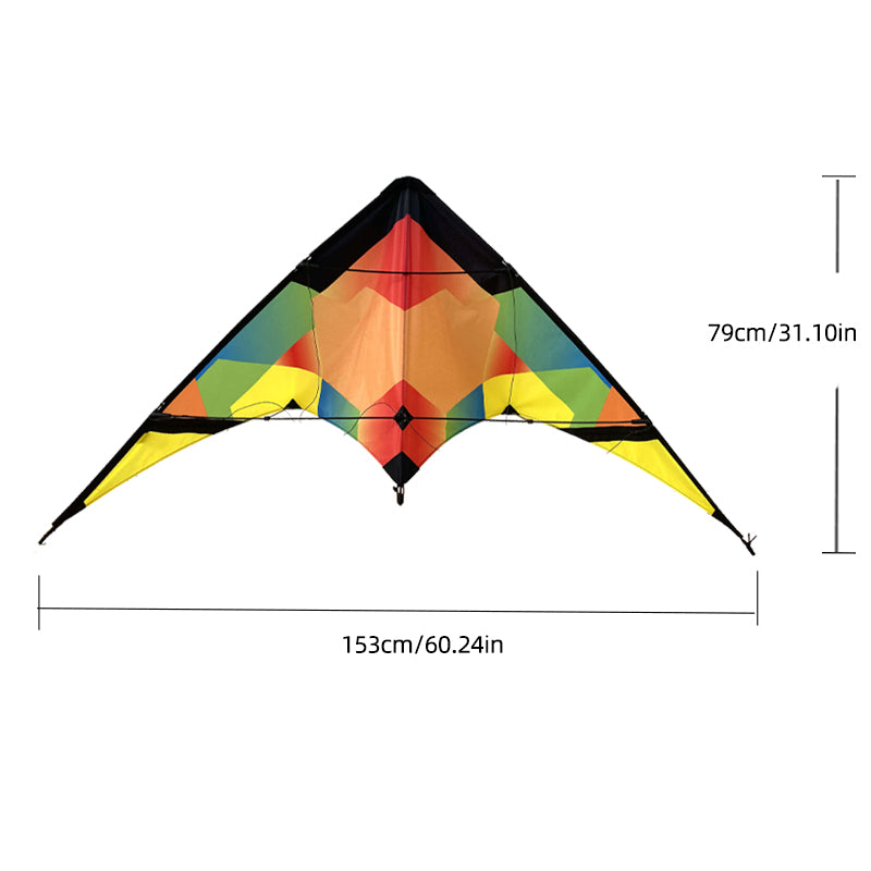 New Double Line Trick Kite Adult Outdoor Sports Kite Seaside Lawn Fun Kite with Kite Thread and Handle