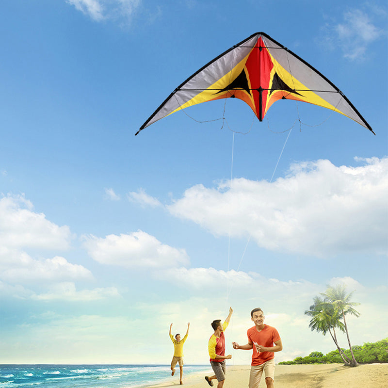 Double Line Triangular Kite Professional Level Sports Stunt Kite Beach Park Performance Kite Easy To Fly Suitable For Adults